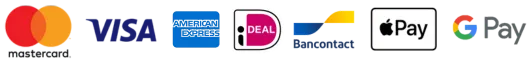 Betalningsalternativ vi accepterar, inklusive Visa, Mastercard, PayPal och kryptovalutor